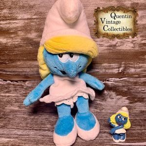Unique pre-owned Smurfette 8" plush / Peyo stuffed toy (SMFTP08-02)